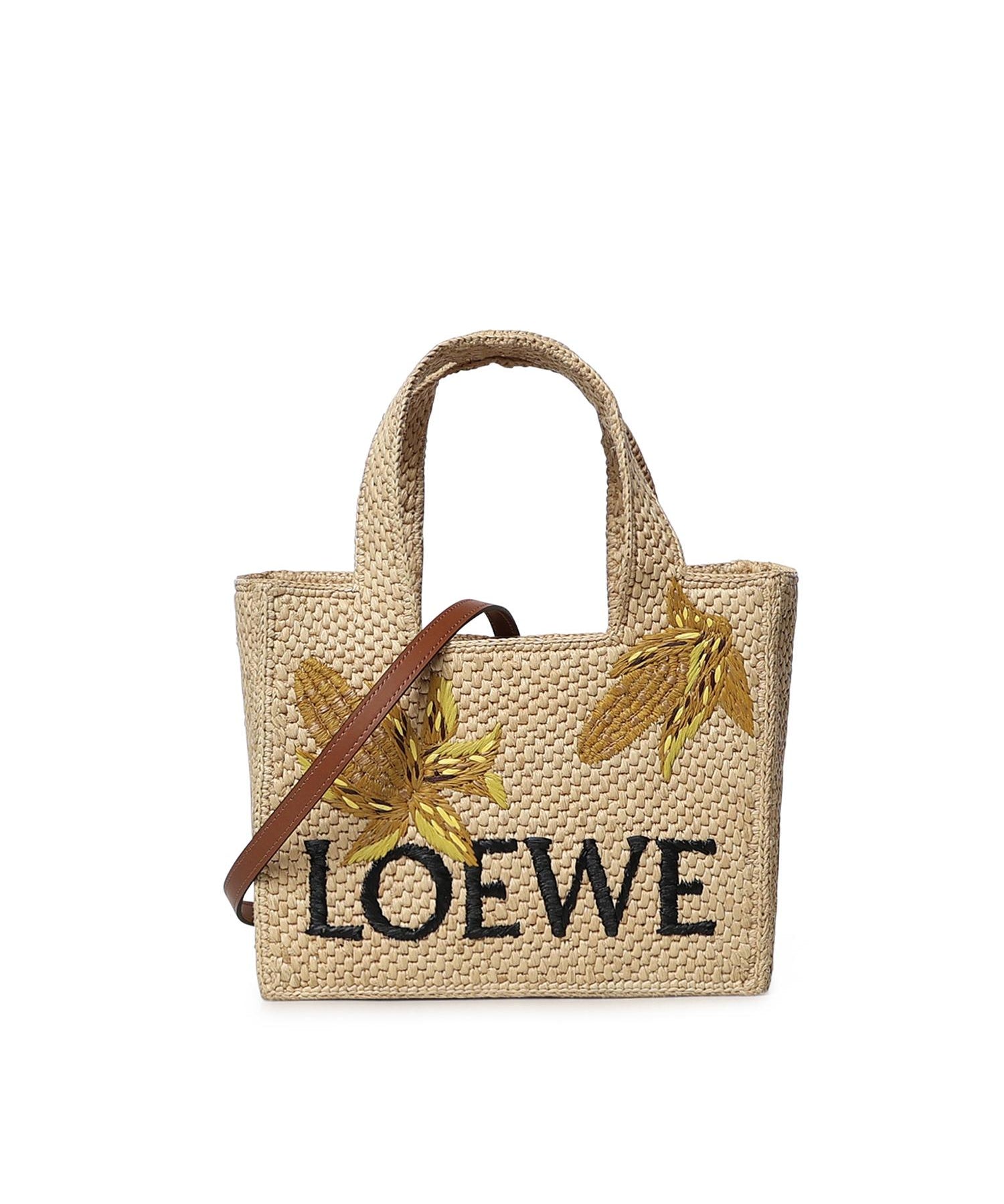 Borsa tote LOEWE Font piccola in rafia<BR/><BR/><BR/><BR/> ALF1B59X28 0151 LOEWE 
