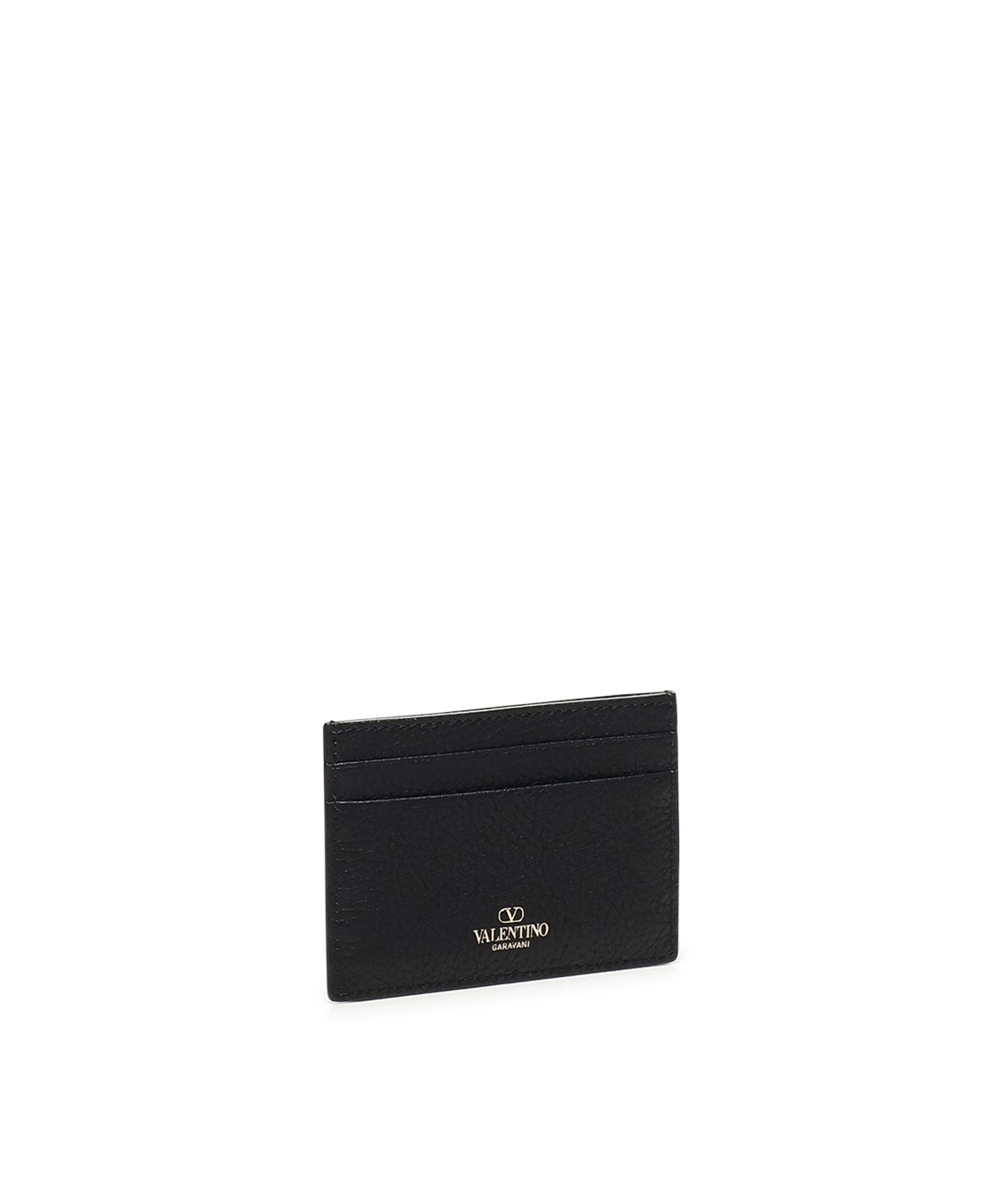 Portacarte Rockstud in pelle<BR/> 7W2P0486 VSH0NO VALENTINO GARAVANI 