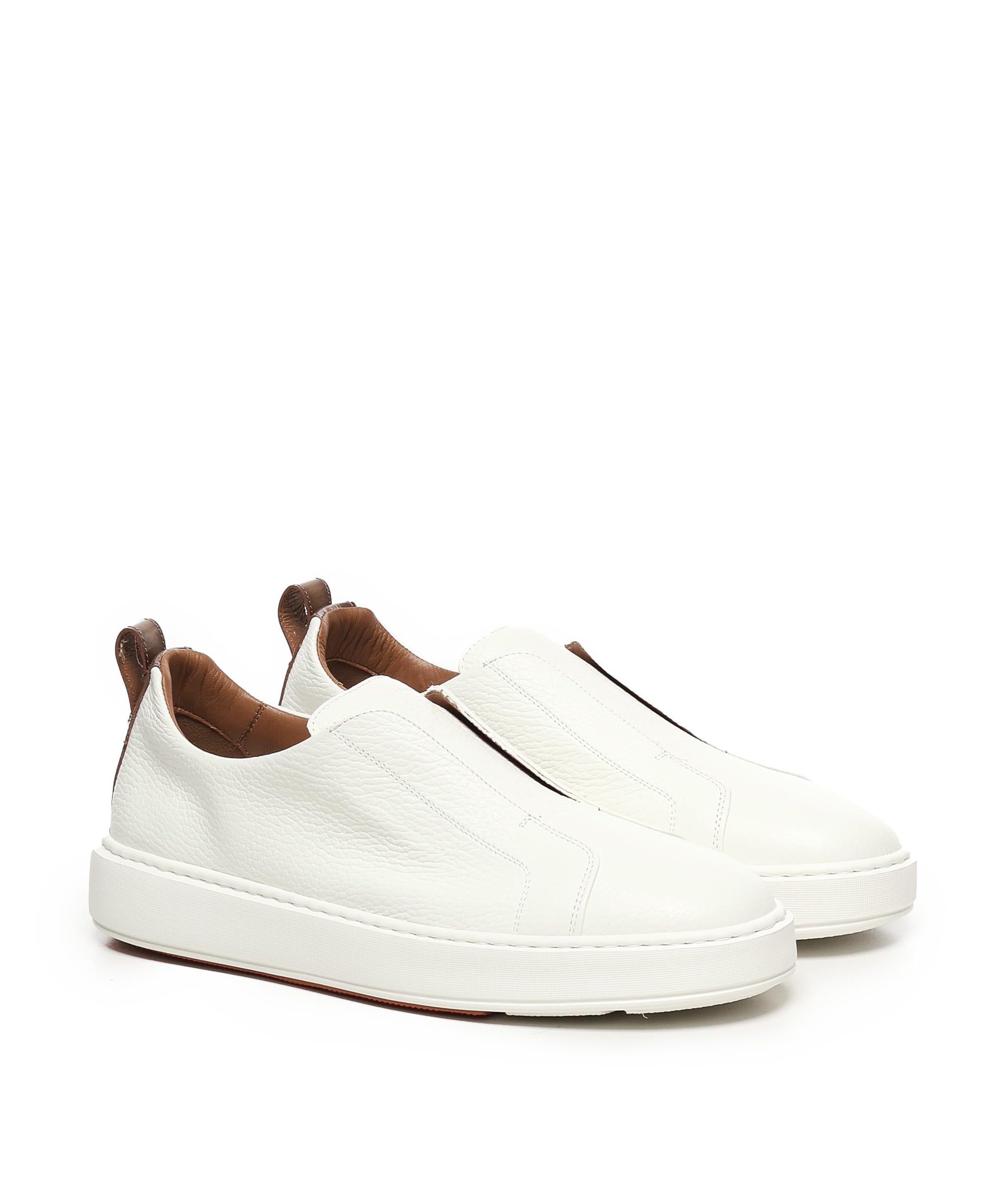 Sneakers Victory in pelle bottolata MBCD21995BART LLDI50WHITE SANTONI 