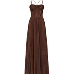 Abito bustier in jersey plissè 104994 A2DML98 PINKO 