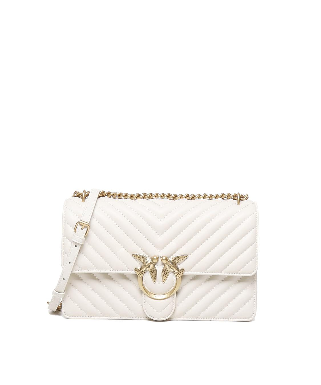 Borsa a tracolla media Love Bag chevron 100941 A0GKZ14Q PINKO 