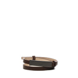 Cintura in pelle con placca logata 2514501013600 004 MAX MARA 