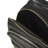 Zaino in pelle con logo BIBP9E504 NERO BIASIA 