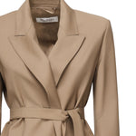 Blazer in tela di lana con cintura 2521046101600 010 MAX MARA 