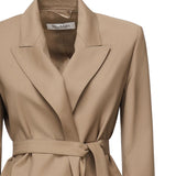 Blazer in tela di lana con cintura 2521046101600 010 MAX MARA 