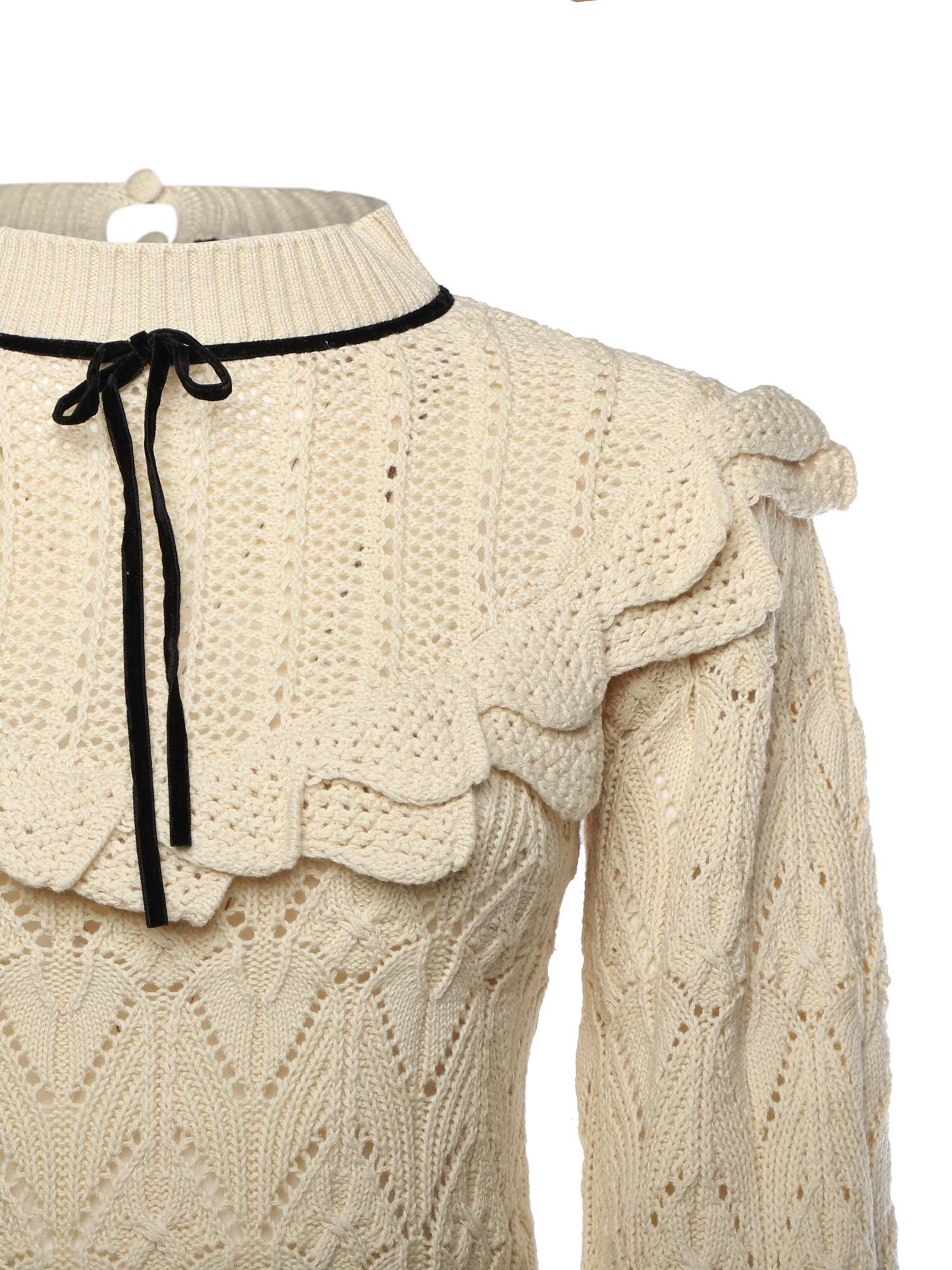 Top Lelia in cotone KT0061 CREAM FOR LOVE & LEMONS 