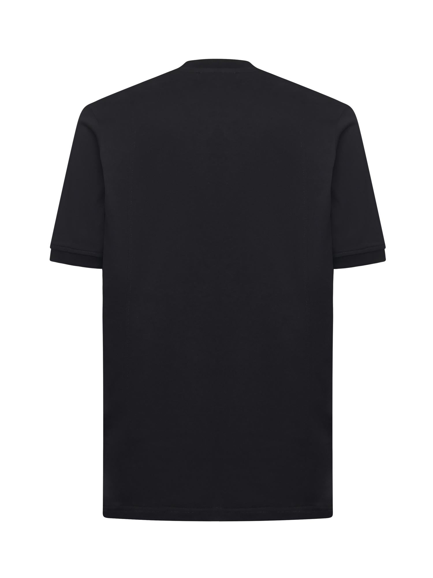 T-shirt Bob in puro cotone<BR/> BOB NERO GIULIANO GALIANO 