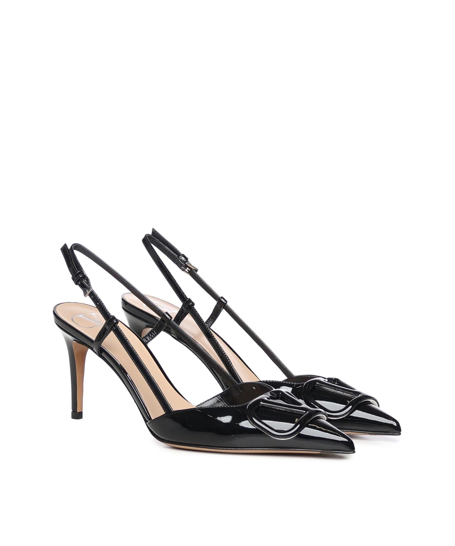 Décolleté slingback VLogo Signature in vernice 7W2S0R01 TMK0NO VALENTINO GARAVANI 