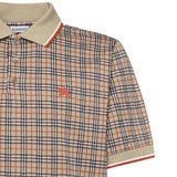 Polo in misto cotone Check 8119561 B9368 BURBERRY 