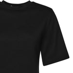 T-shirt cropped in jersey di cotone 26SSNTP-0001 NERO NINEMINUTES 