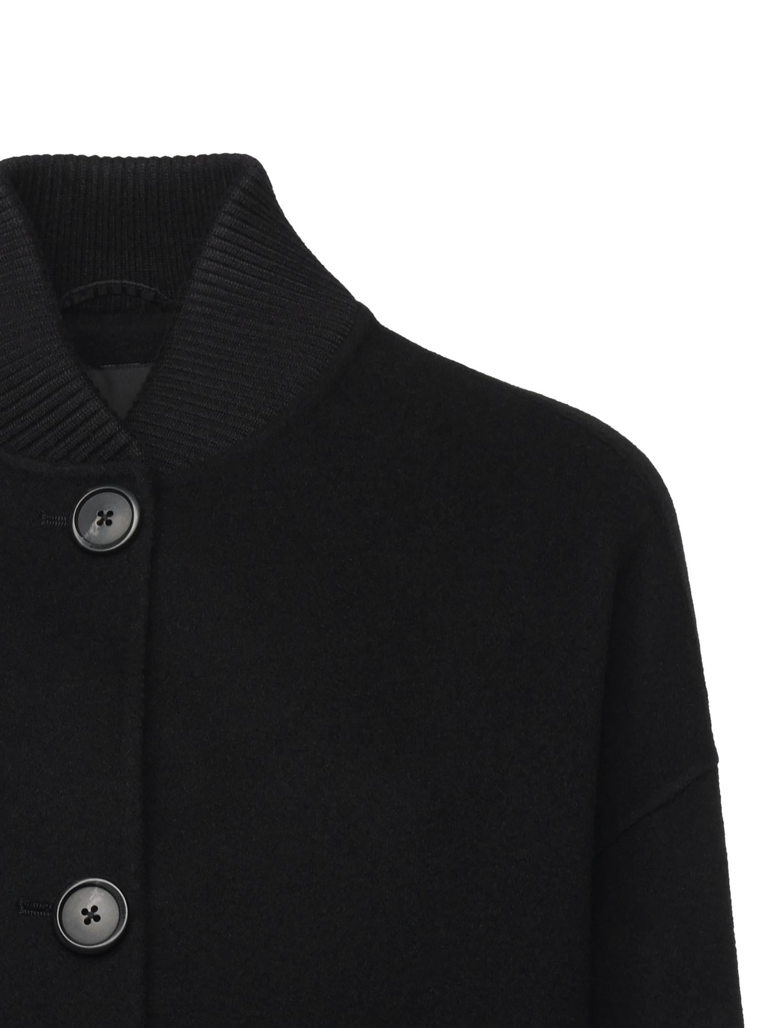 Cappotto lungo in panno double 105404 A1ZQZ99 PINKO 