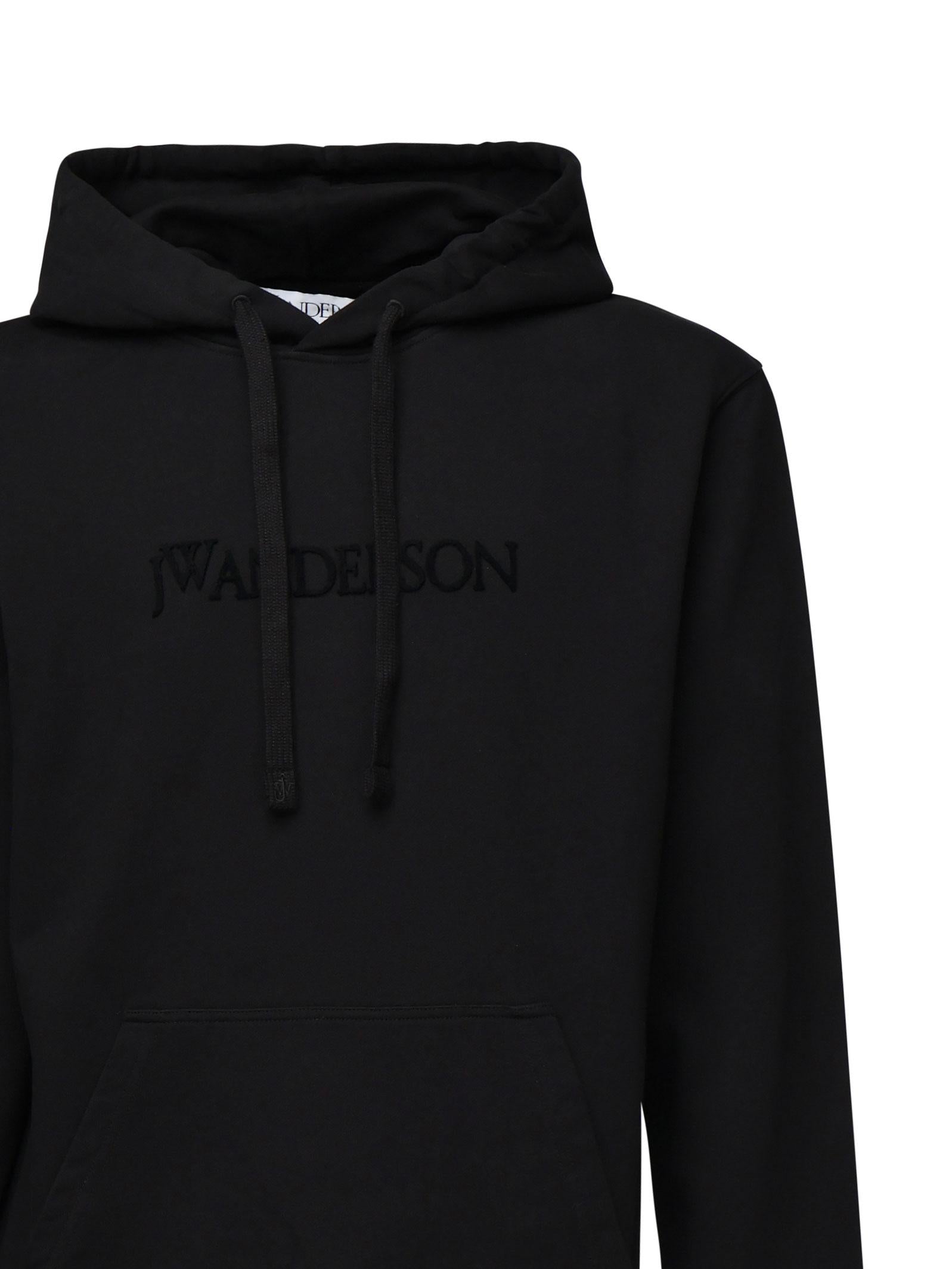 Felpa con cappuccio e logo ricamato JW0214 PG1632999 JW ANDERSON 
