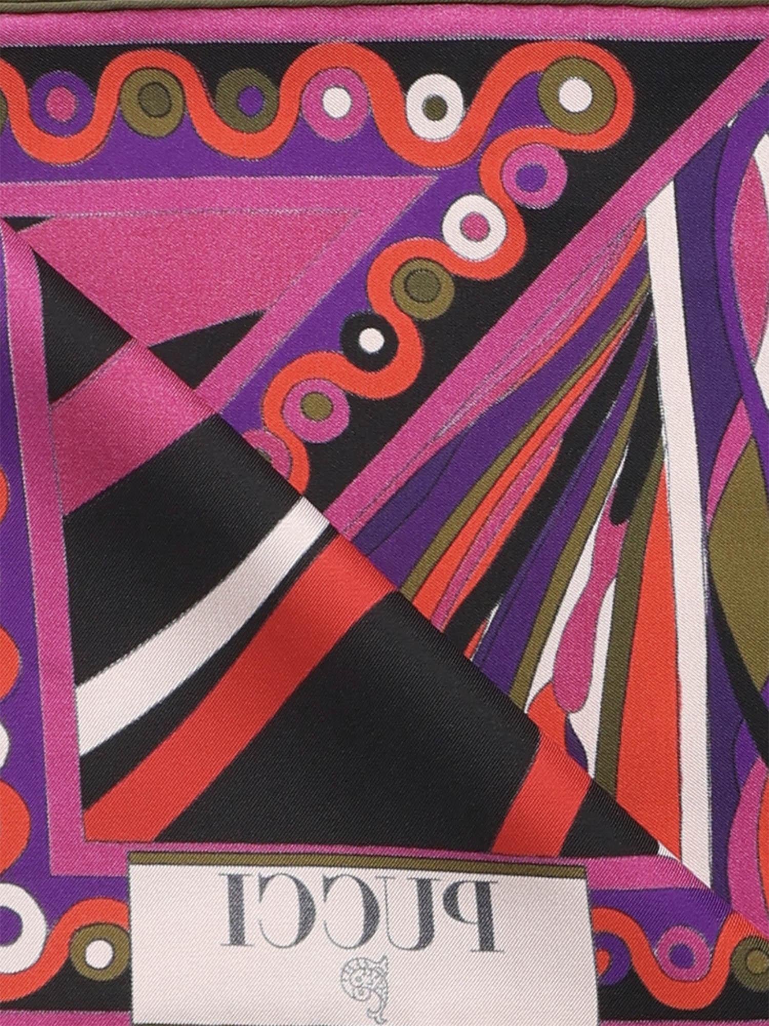 Foulard in seta con stampa Marmo 5UGB43 5UC131 PUCCI 