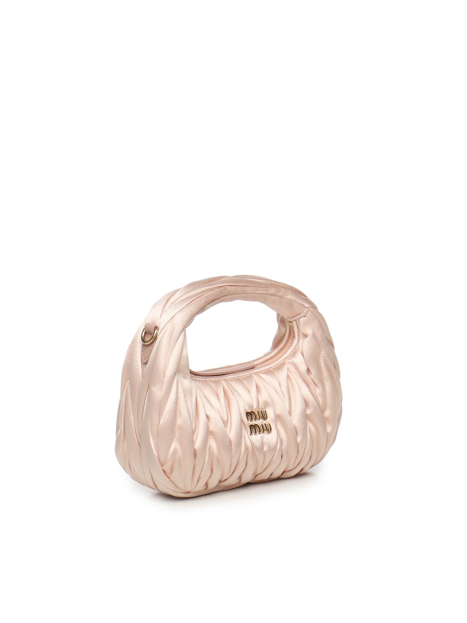 Mini bag Wander in raso trapuntato 5BP078 2BD8F0615 MIU MIU 