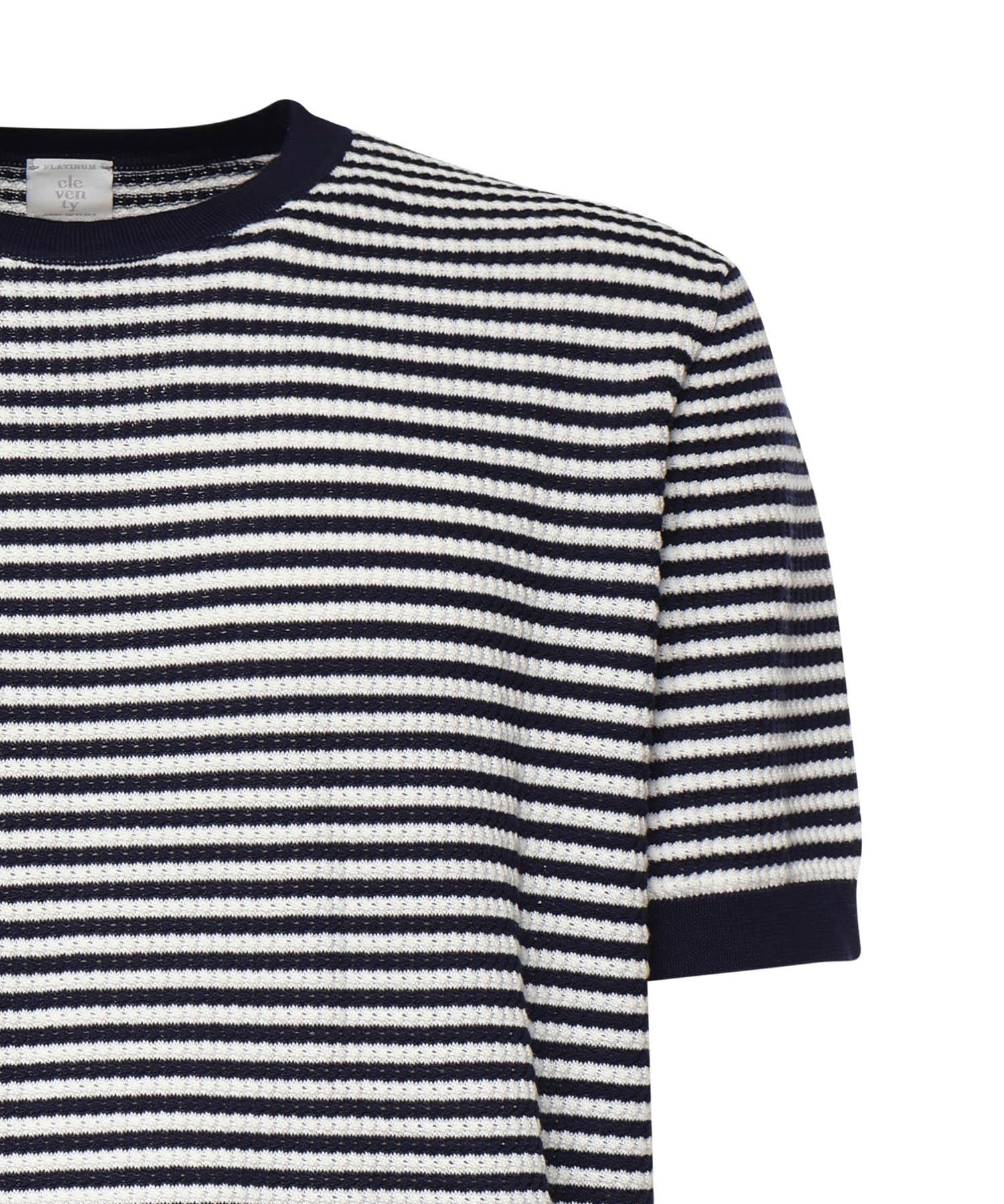 T-shirt a righe in cotone<BR/> M76MAGM57MAG0M037 11-01 ELEVENTY 