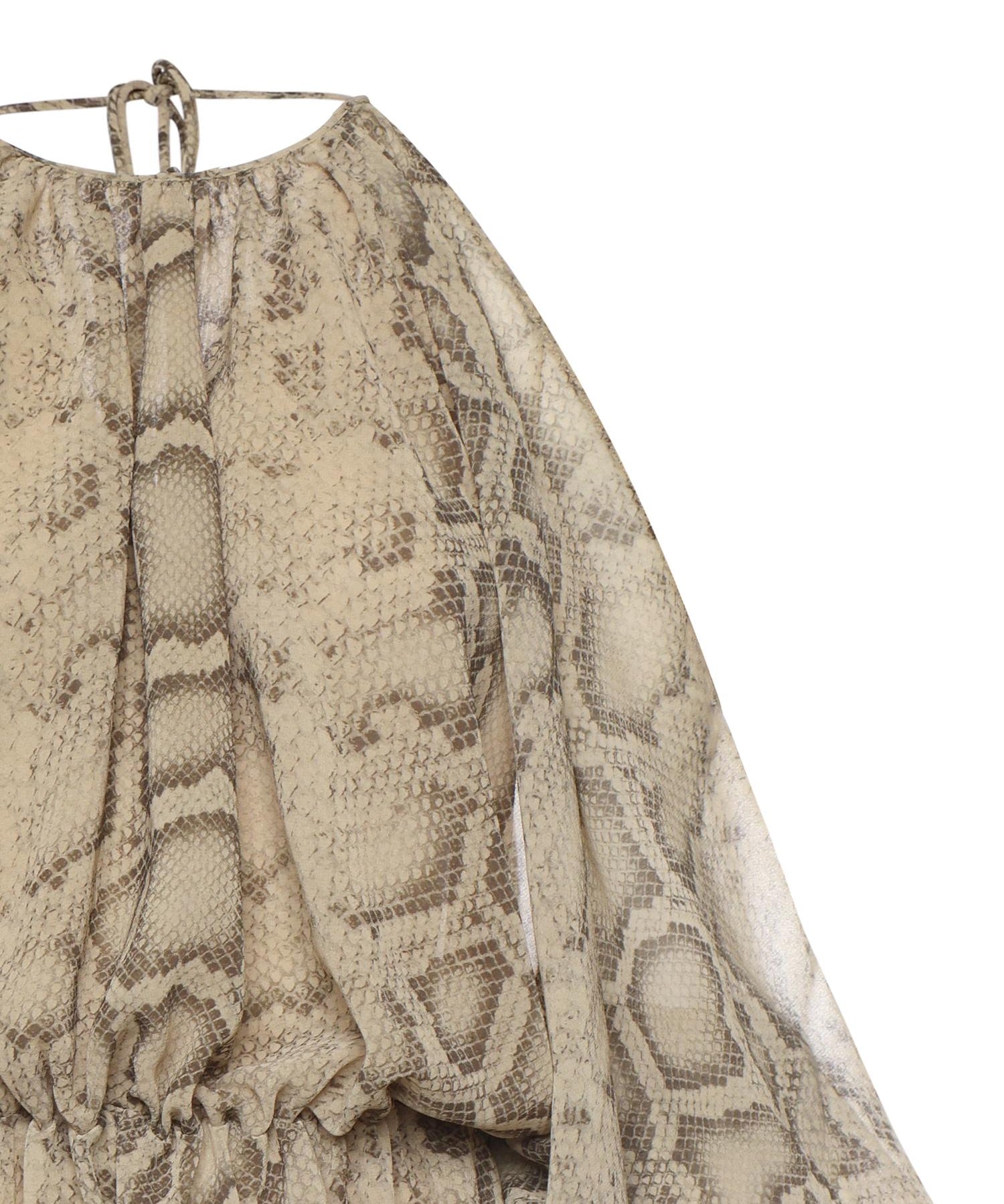 Tuta Vesta in georgette T190171B TNP264NATURAL PYTHON THE ANDAMANE 
