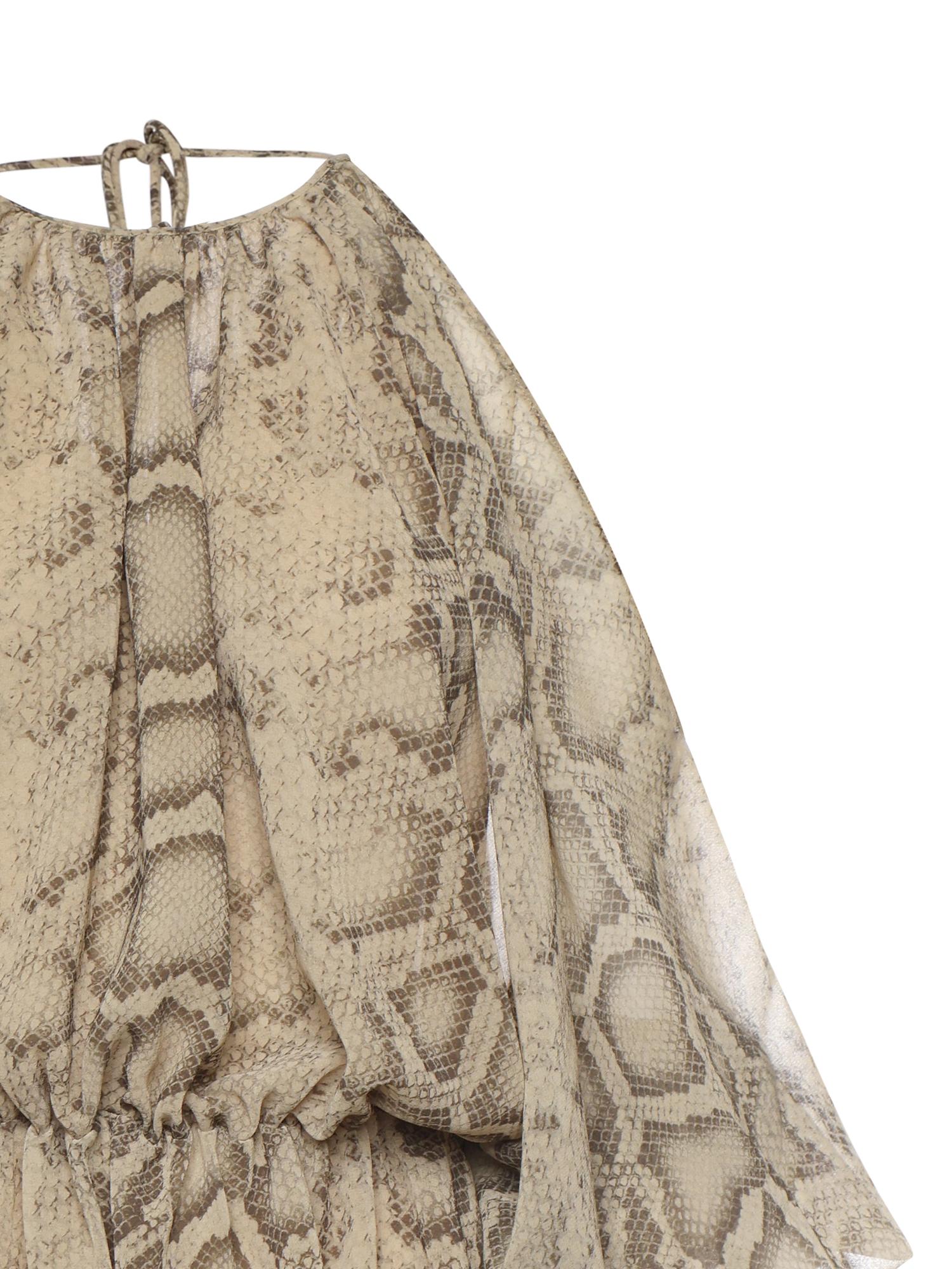 Tuta Vesta in georgette T190171B TNP264NATURAL PYTHON THE ANDAMANE 