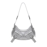 Borsa a spalla Y2K.001 FBBP70001LAM -ARGENTO/NICKEL BIASIA 