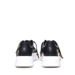 Sneakers Nemesis in nappa con stampa pitone NEMESIS2 PYTHONBLACK GIULIANO GALIANO 