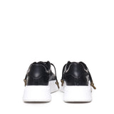Sneakers Nemesis in nappa con stampa pitone NEMESIS2 PYTHONBLACK GIULIANO GALIANO 