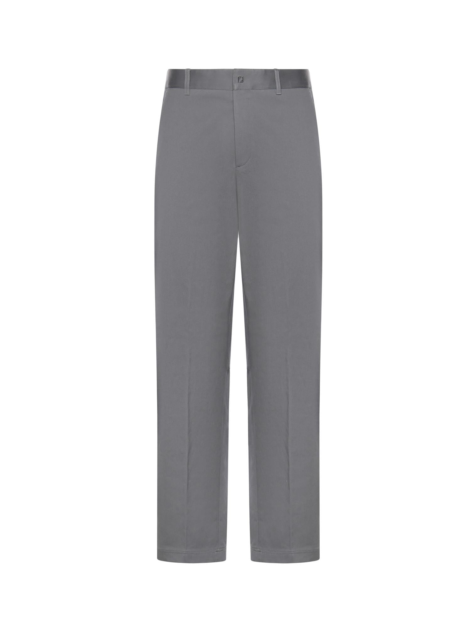 Pantaloni in gabardine FB1076 AQMVF0DUC FENDI 