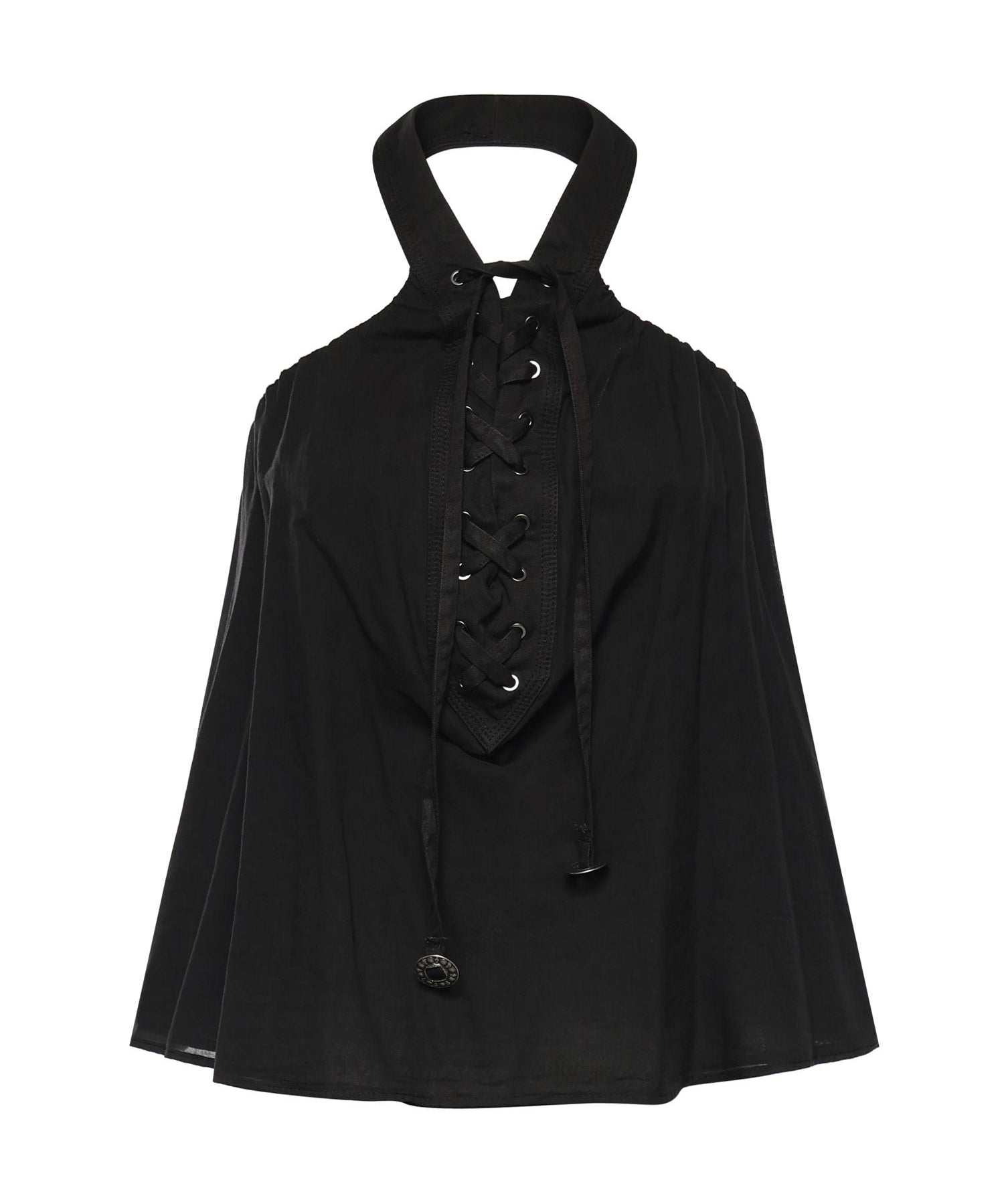 Top con lacci e dettagli texani 106944 A3AXZ99 PINKO 