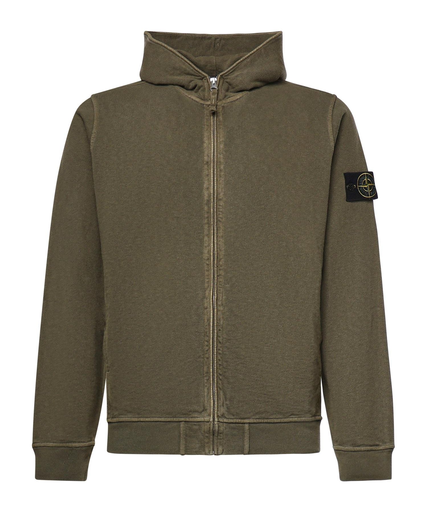 Felpa in cotone malfilé con logo L1S156100032 S0060V015G STONE ISLAND 