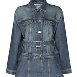 Giacca in denim con baschina<BR/> AA9V0422T536A 525 ALAIA 