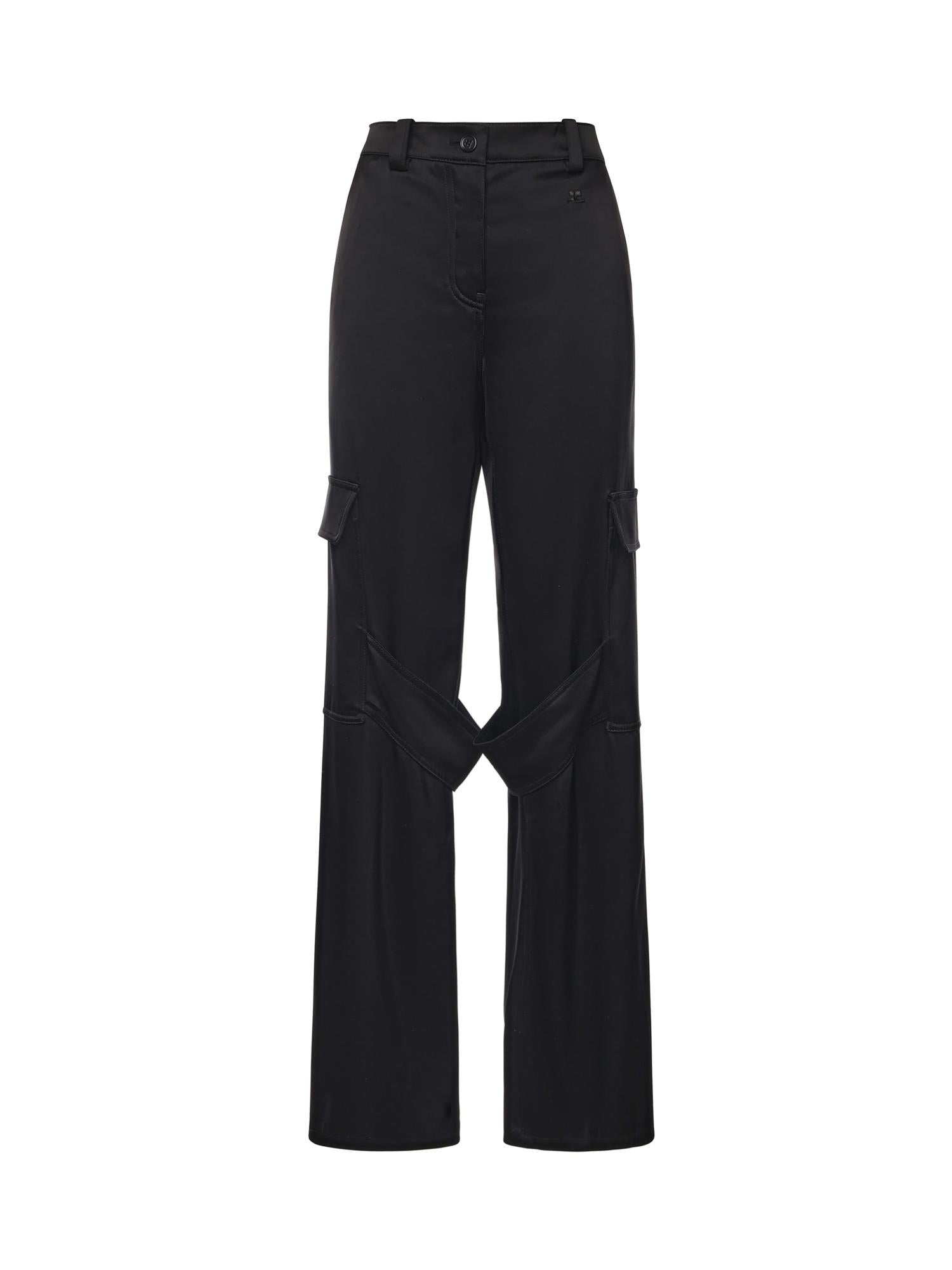 Pantalone Utility Chaps in raso 126CPA558TA0007 9999 COURREGES 