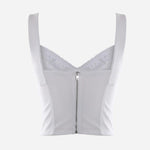 Top in tessuto tecnico con lavorazione in pizzo F7T19T G9798W0800 DOLCE & GABBANA 