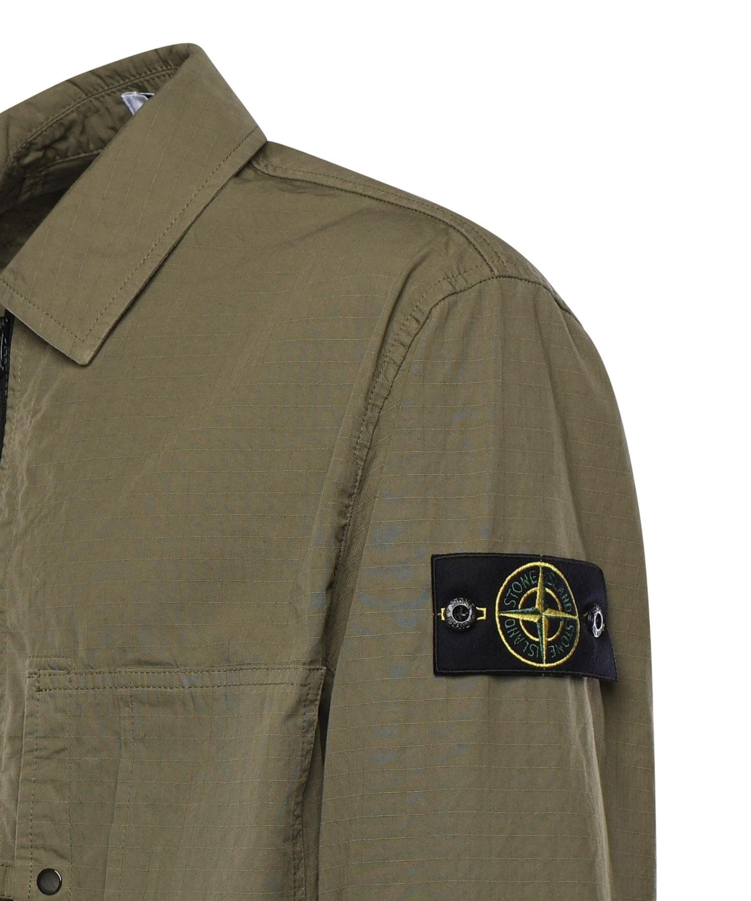 Overshirt in cotone con logo L1S151200005 S0298V005G STONE ISLAND 