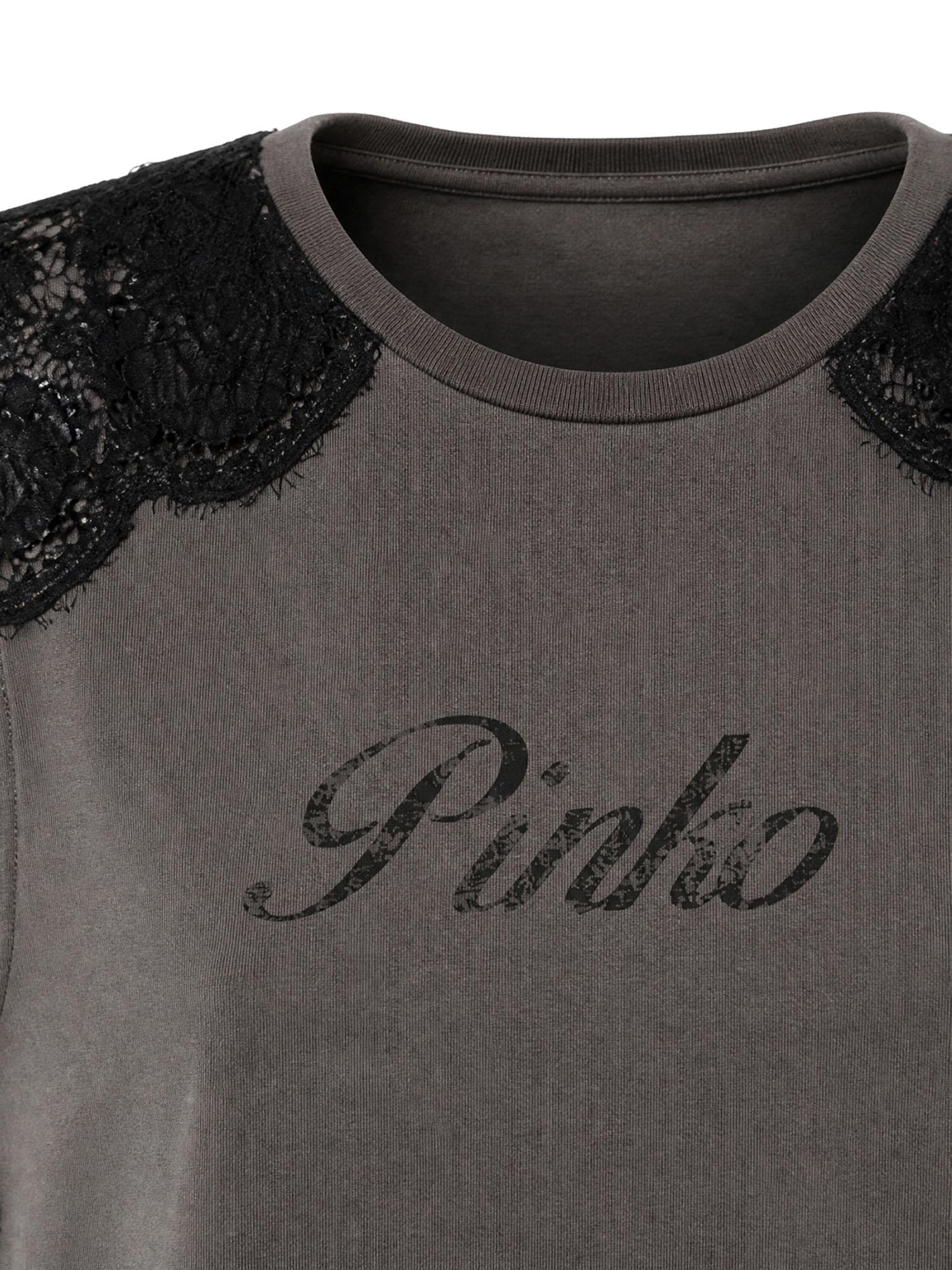 Canotta in jersey con logo 106562 A383L64 PINKO 
