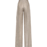 Pantalone in batavia di lino Chevron 2611131012600 002 MAX MARA 