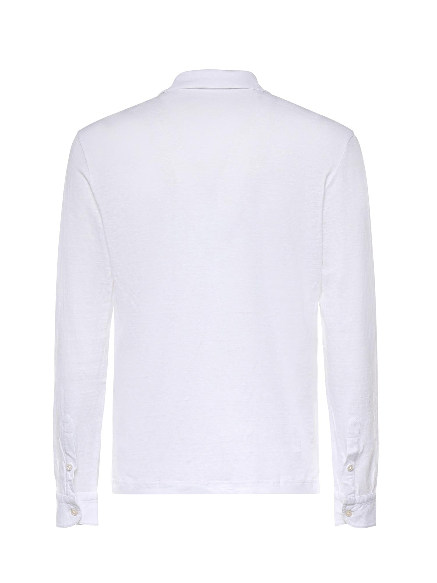 Polo in lino 60191 96803250 GALIANO 