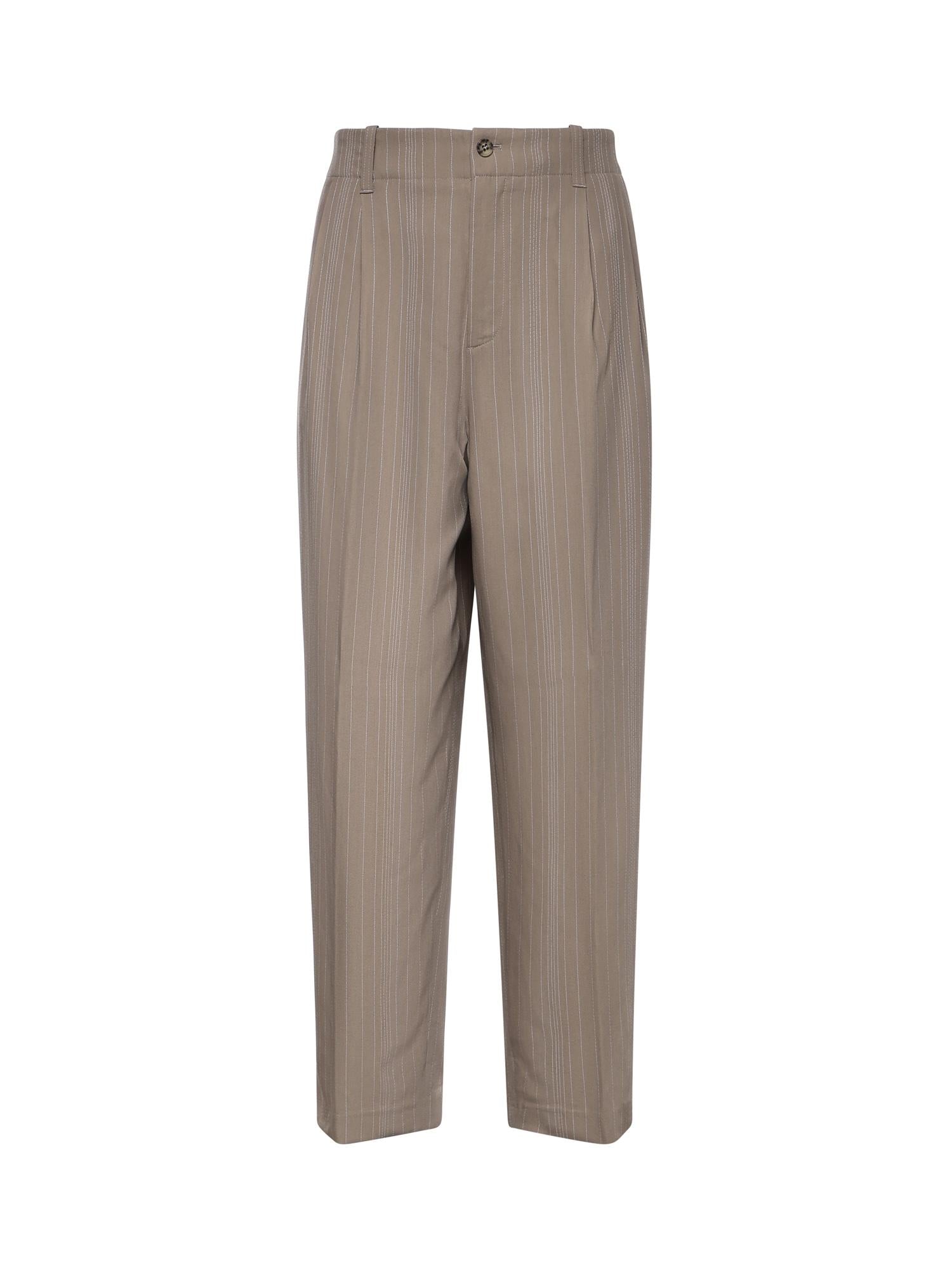 Pantaloni in misto lana con motivo gessato GMP01508 P00232660398 GOLDEN GOOSE 