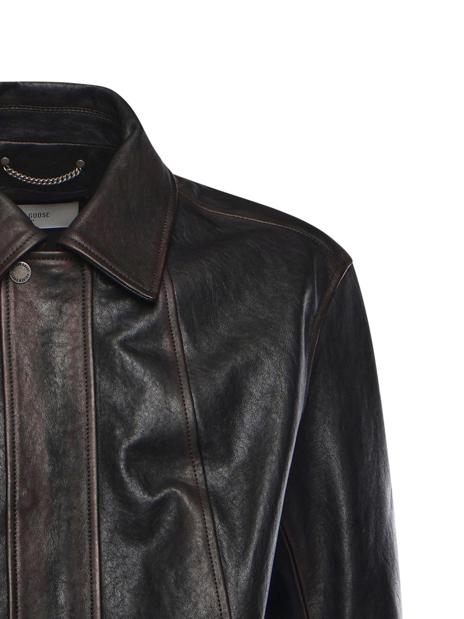 Giacca bomber in nappa GMP02531 P00230140249 GOLDEN GOOSE 