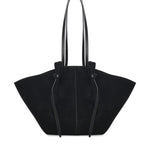 Borsa tote Mochi in pelle scamosciata LARGE MOCHI SUEDE BLACK YUZEFI 
