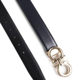 Cintura in pelle liscia con fibbia a Gancio 670141 0754463001 FERRAGAMO 