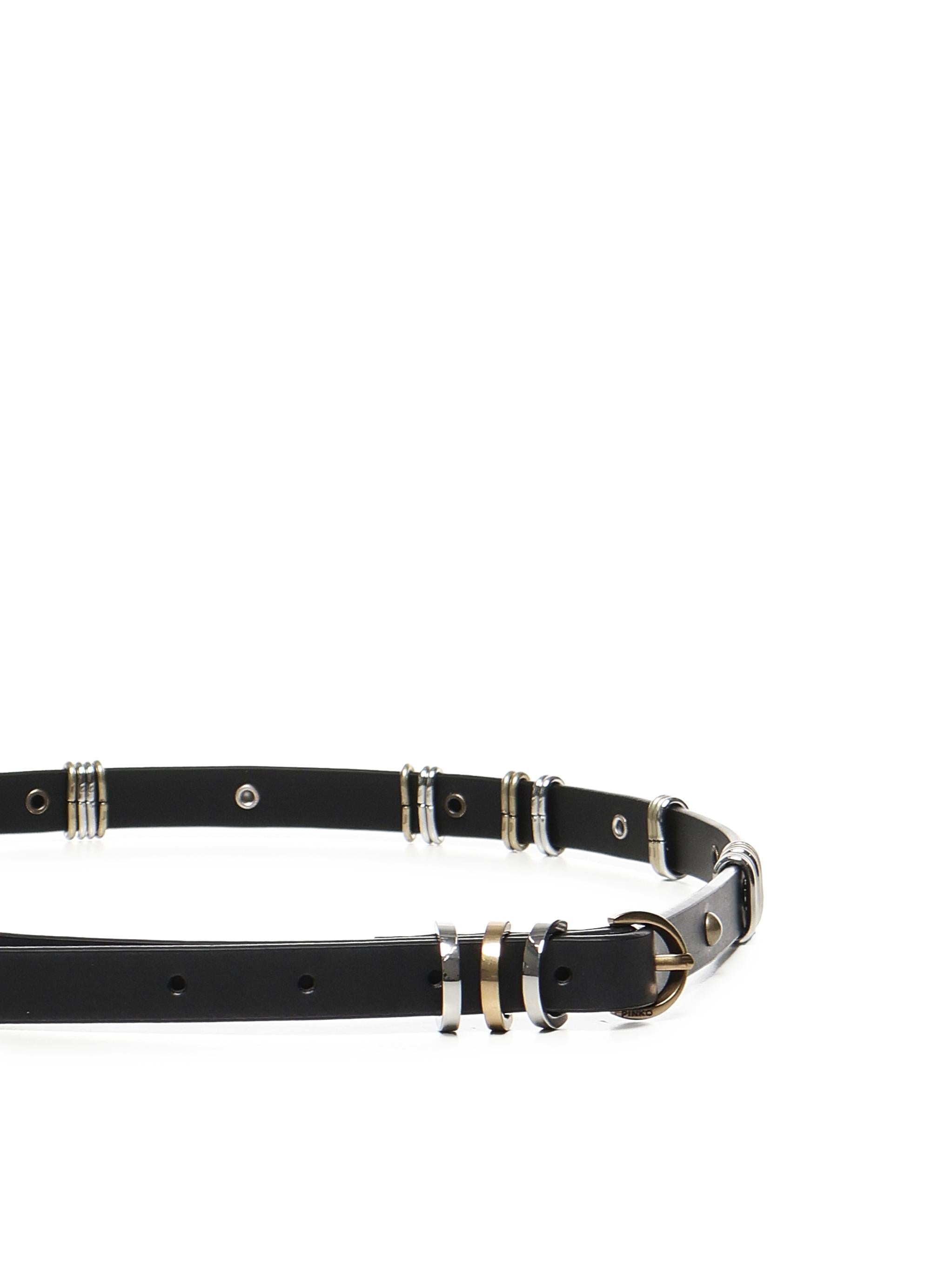 Cintura sottile in cuoio 104587 A2BAZ99P PINKO 