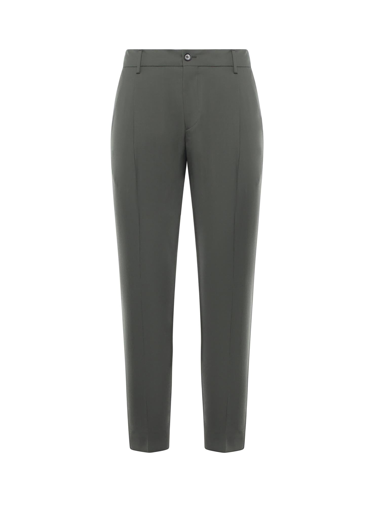 Pantaloni in gabardine di misto lana RICCARDO CC REGULAR MTVERDE BE ABLE 