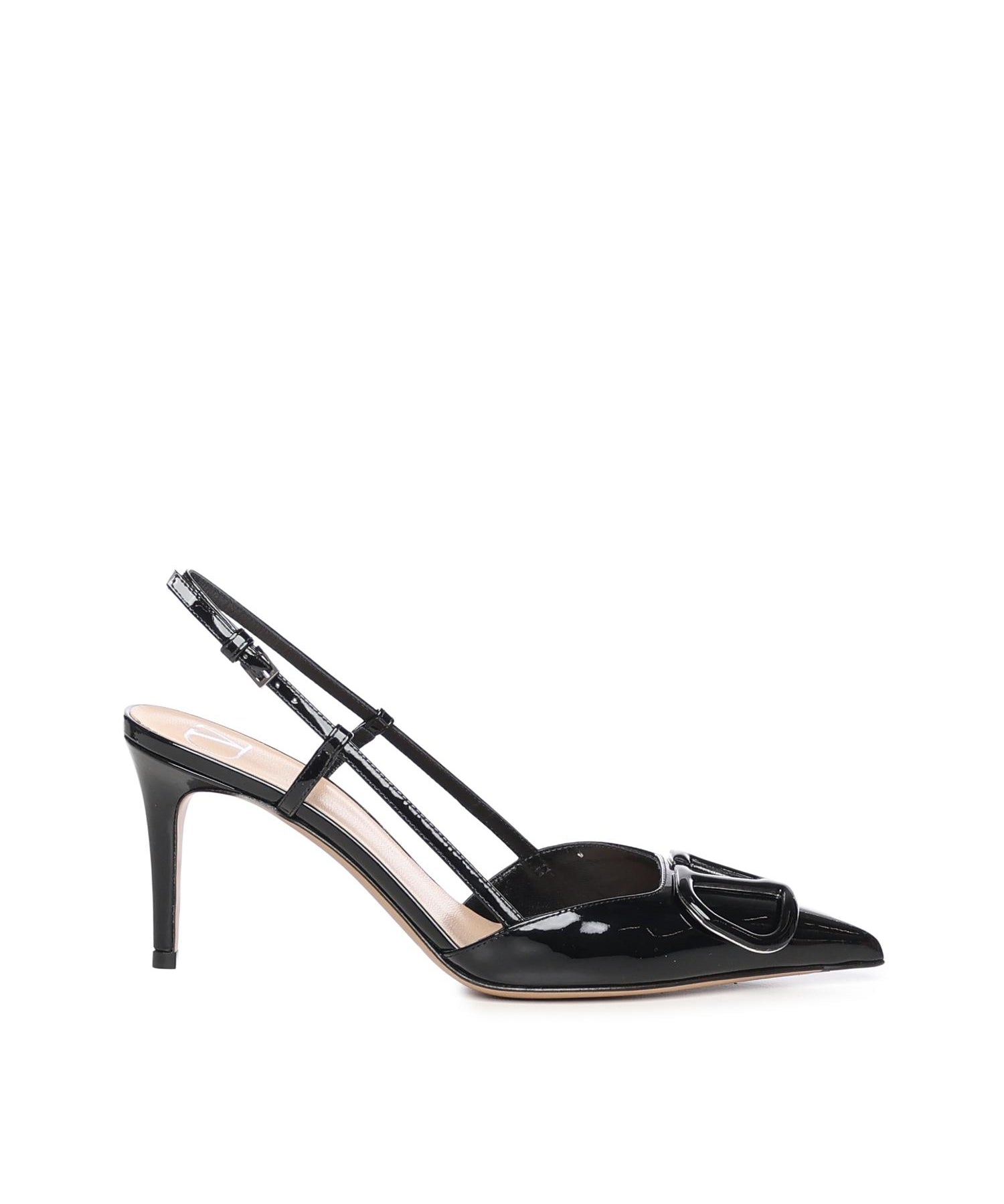 Décolleté slingback VLogo Signature in vernice 7W2S0R01 TMK0NO VALENTINO GARAVANI 