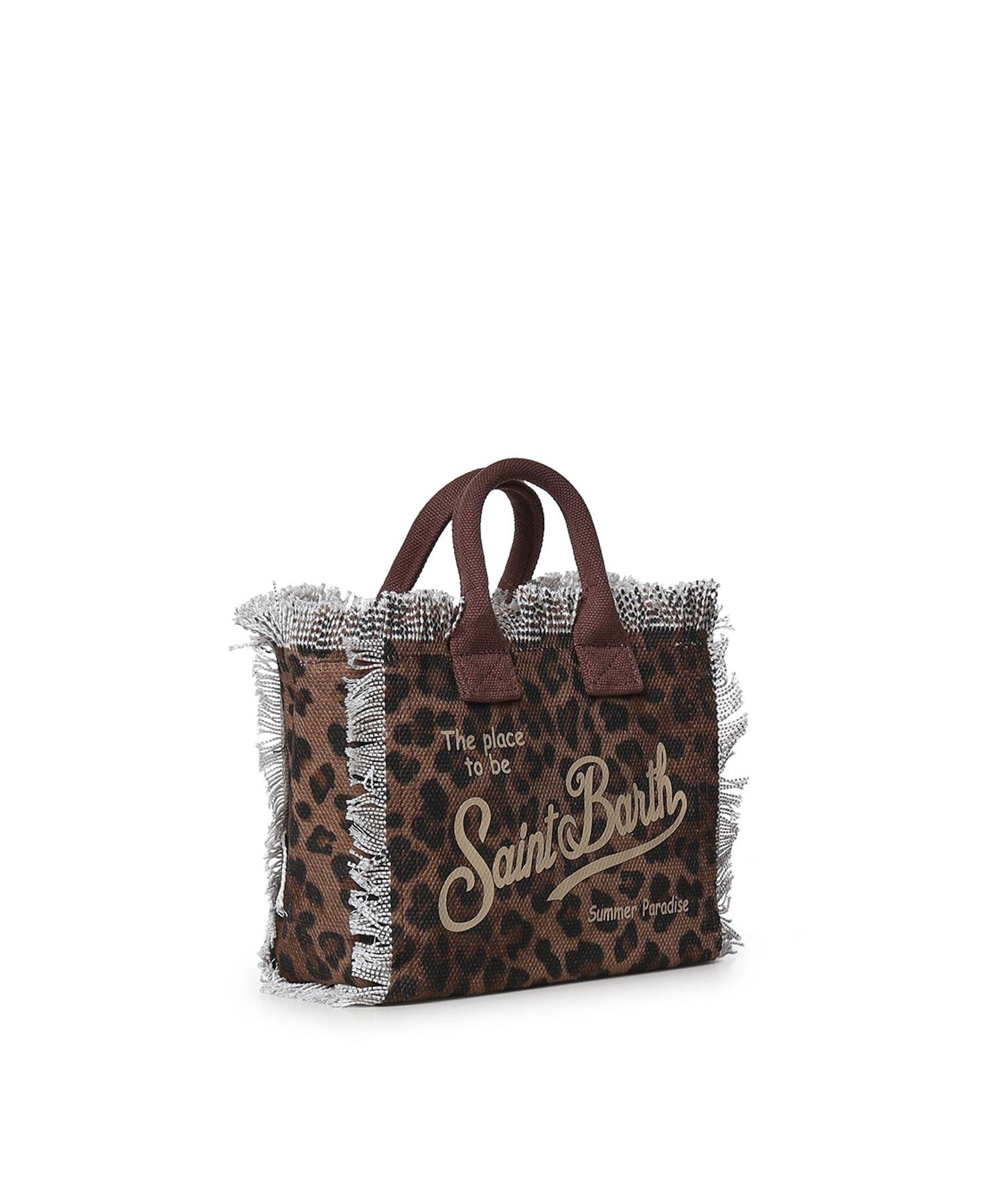 Borsa Vanity mini in canvas leopardato VAMI001 00190L MC2 SAINT BARTH 
