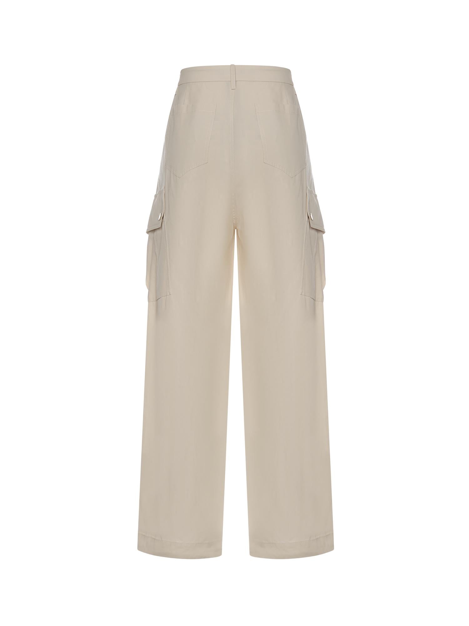 Pantaloni fluidi in cotone 106278 A2ERC03 PINKO 
