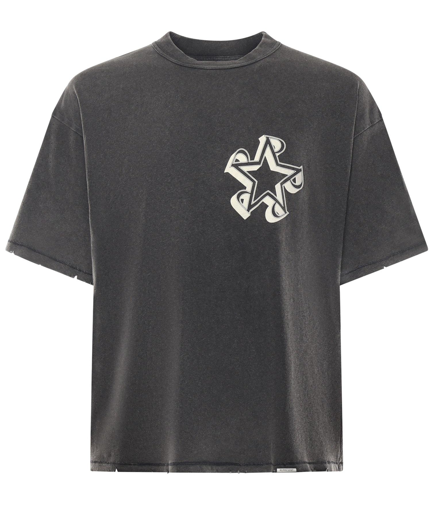 T-shirt "Initial Star" in jersey di cotone MLM100172 47 REPRESENT 