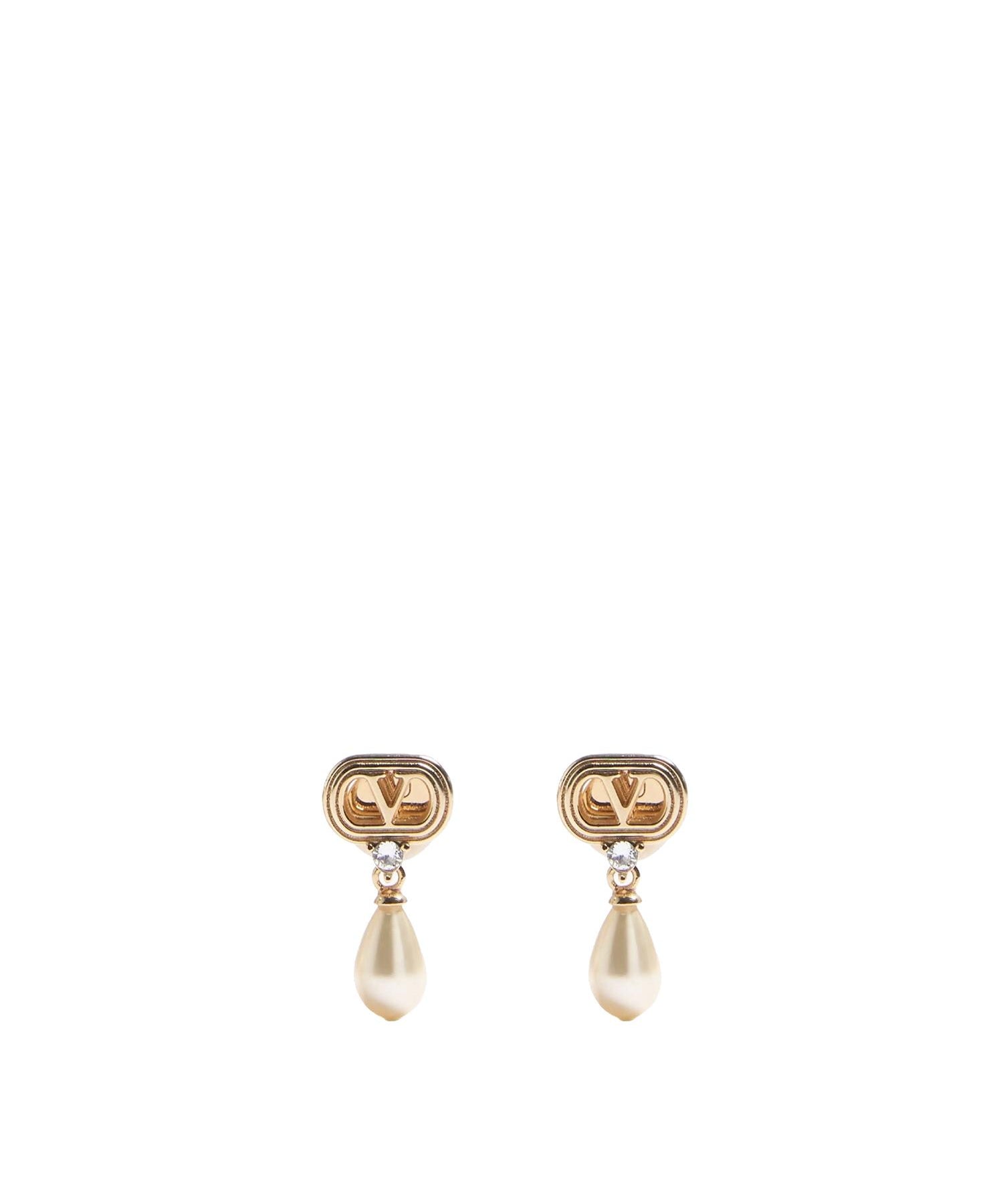 Orecchini Ovalette in metallo, perle e cristalli Swarovski® 8W2J0BG8 QVSBUJ VALENTINO GARAVANI 