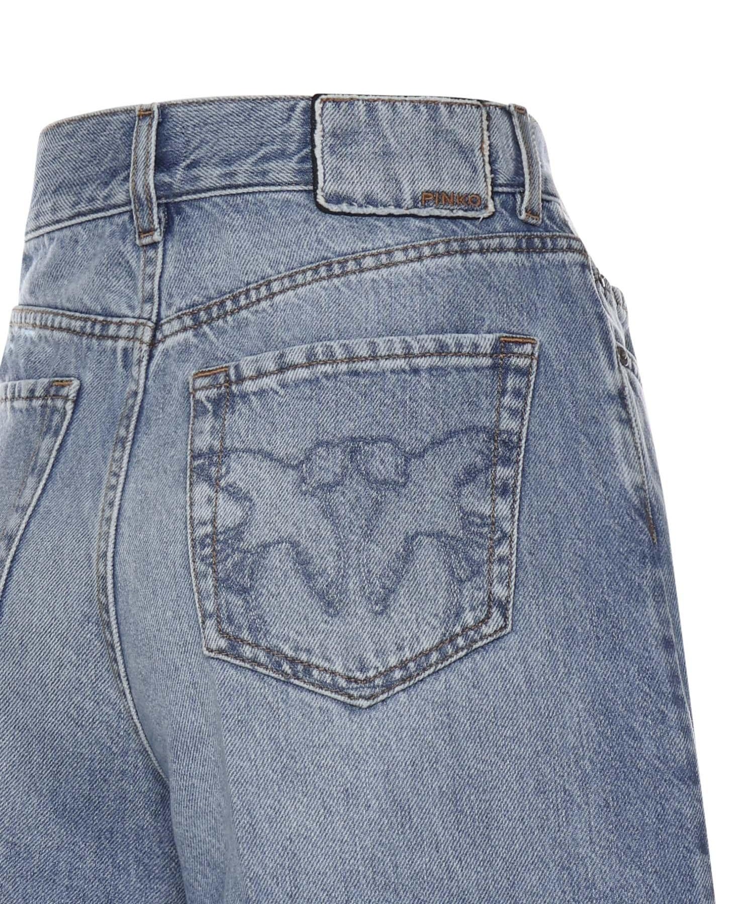 Bermuda wide leg in denim 104646 A32QPJD PINKO 