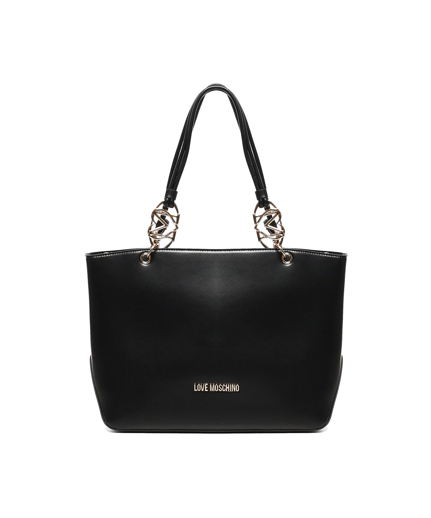 Borsa a mano con logo JC4074PP1NLF0 000 LOVE MOSCHINO 