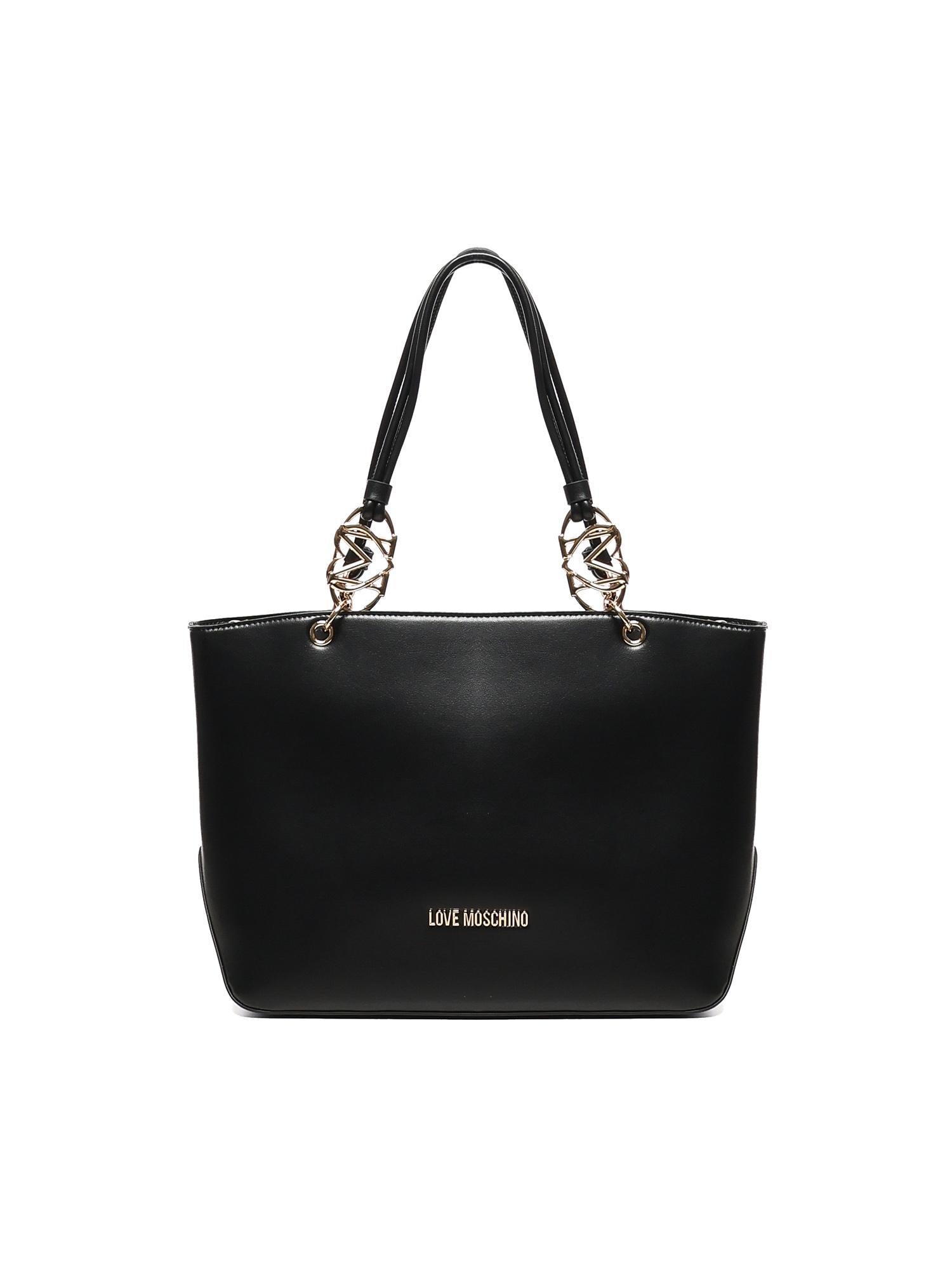 Borsa a mano con logo JC4074PP1NLF0 000 LOVE MOSCHINO 