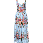 Abito bustier in cotone con stampa floreale F6TTHT HS5UUHC5ZO DOLCE & GABBANA 