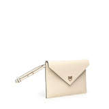 Pochette a mano in pelle con logo 104820 A0F1Z14Q PINKO